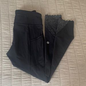 lululemon reflective run tights black 4